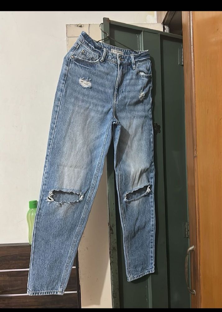 Distressed Denim Jeans