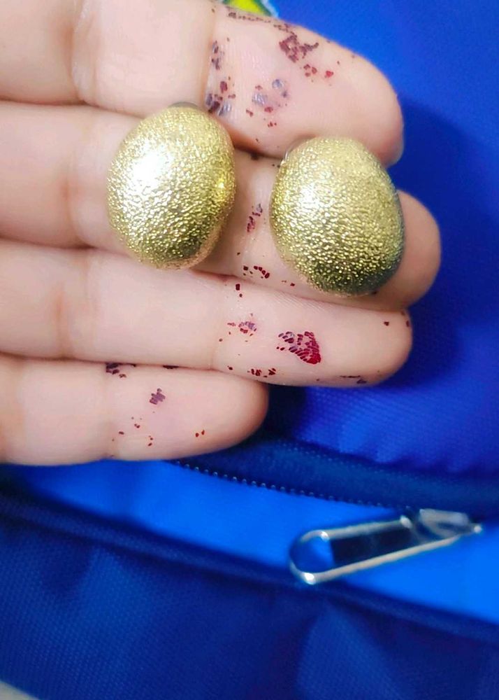 Adorable Dotted Golden Earings