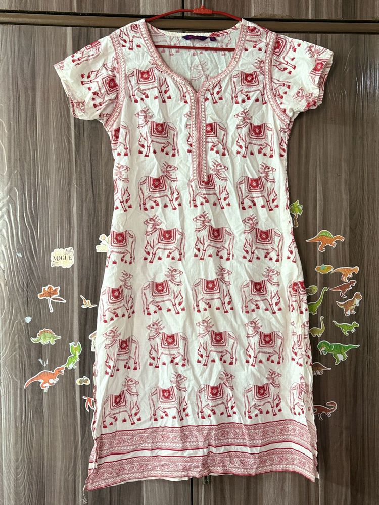 Elephant Print Kurta
