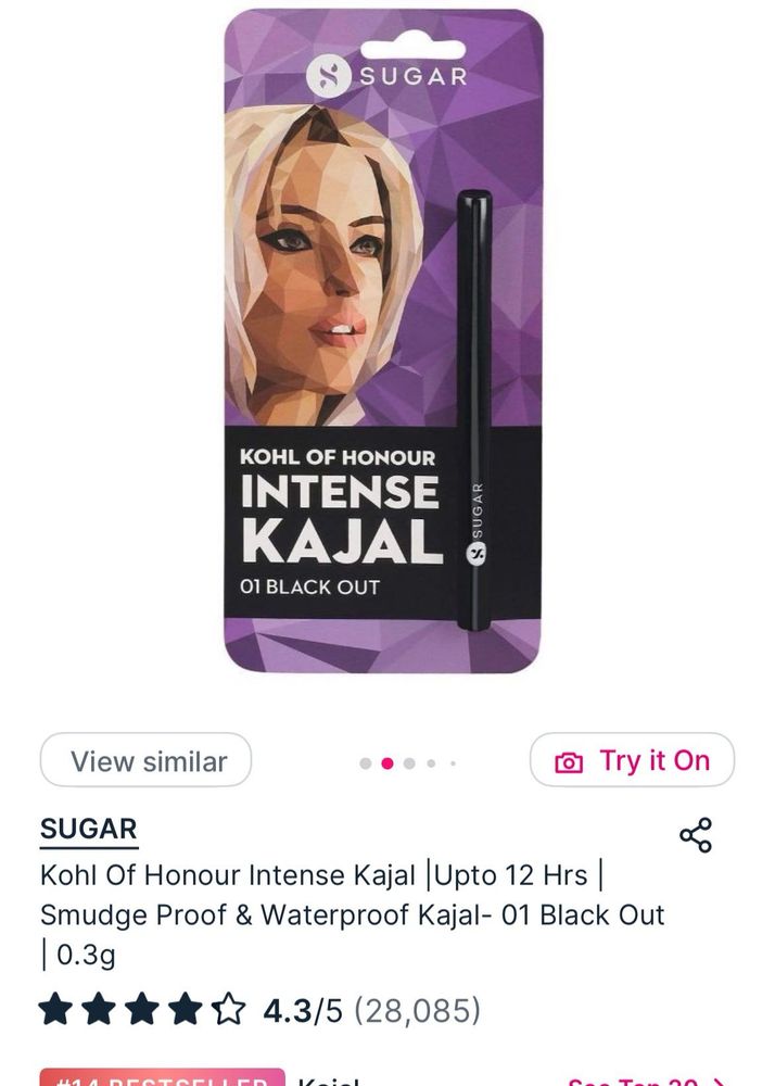 SUGAR Kohl Kajal - Black Out