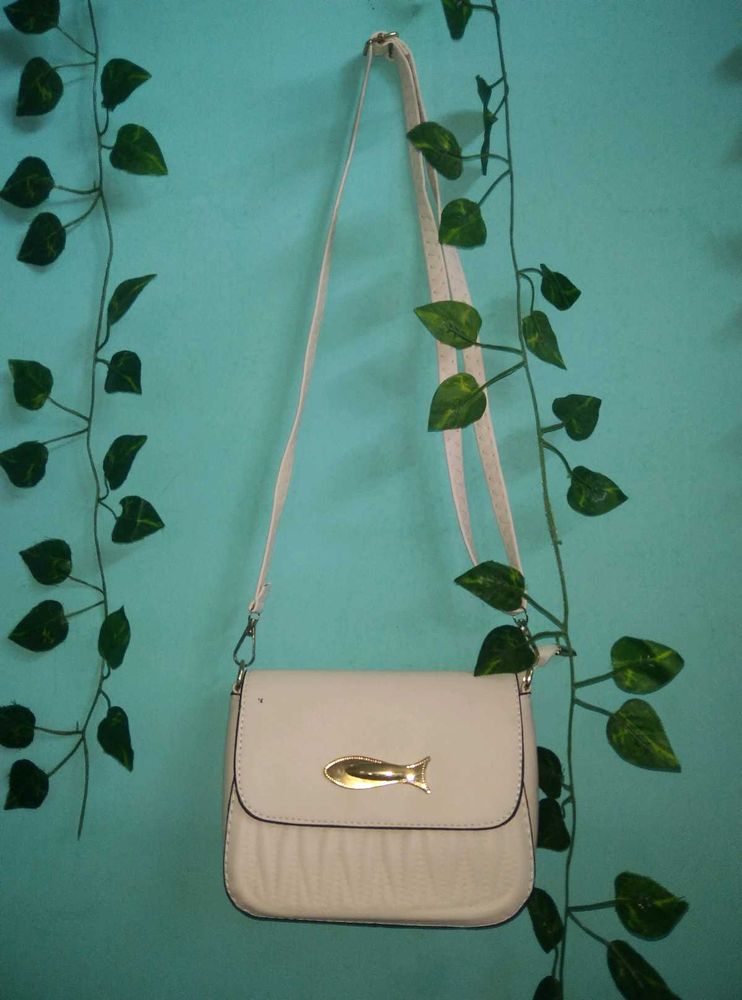 New Off White Sling Bag