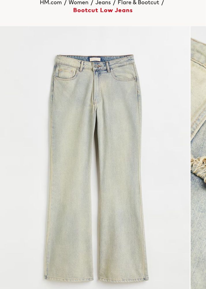 H&amp;M Y2k Bootcut/Flared Leg Jeans