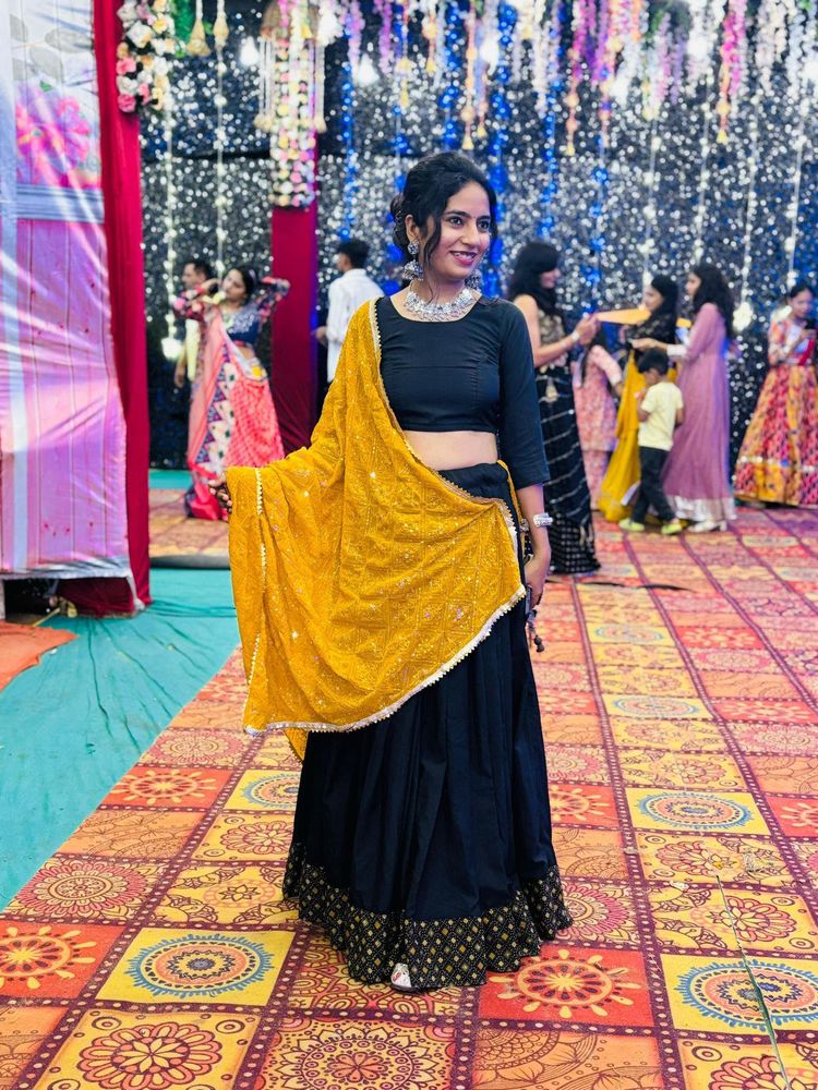 Black Lehenga Choli without duppatta✨