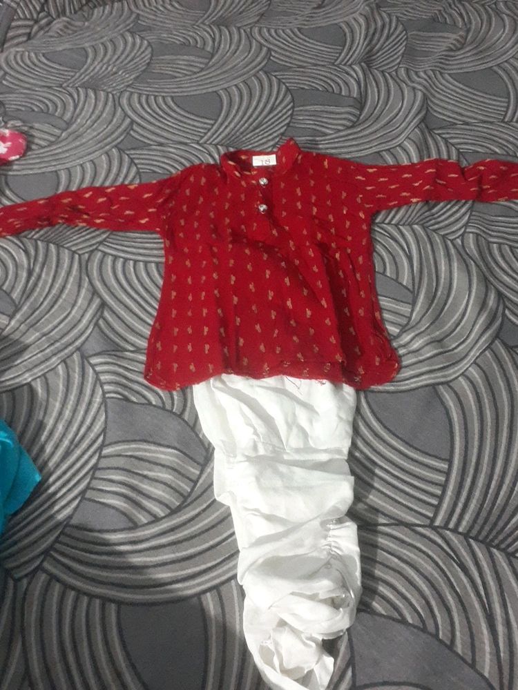 Boys  Soft  Pure  Cotton  Kurthy   18 Size  Fits Up To 2 Year s