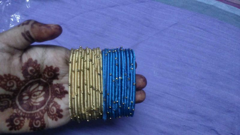 Silk Thread Bangles - Set