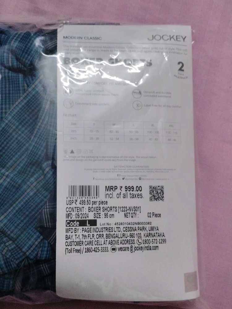 New Jockey 2 Boxer Unused Unopened