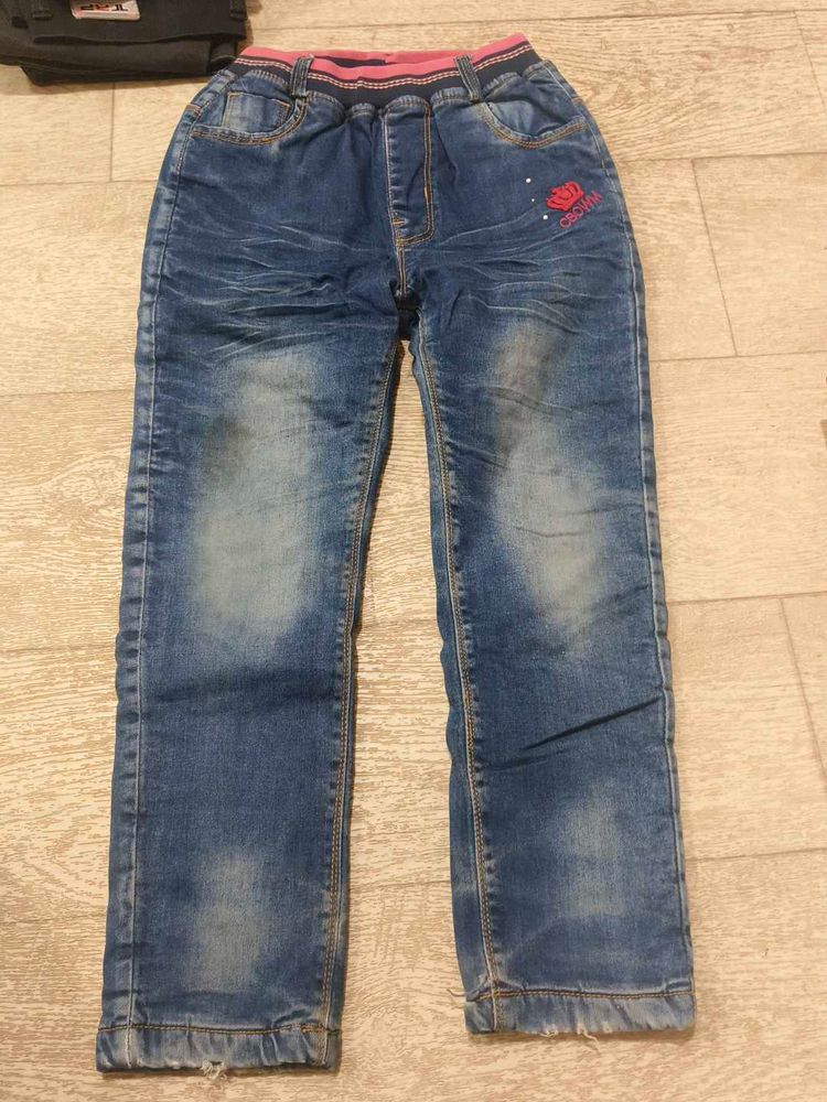 Cute Girls wool  Denim Jeans