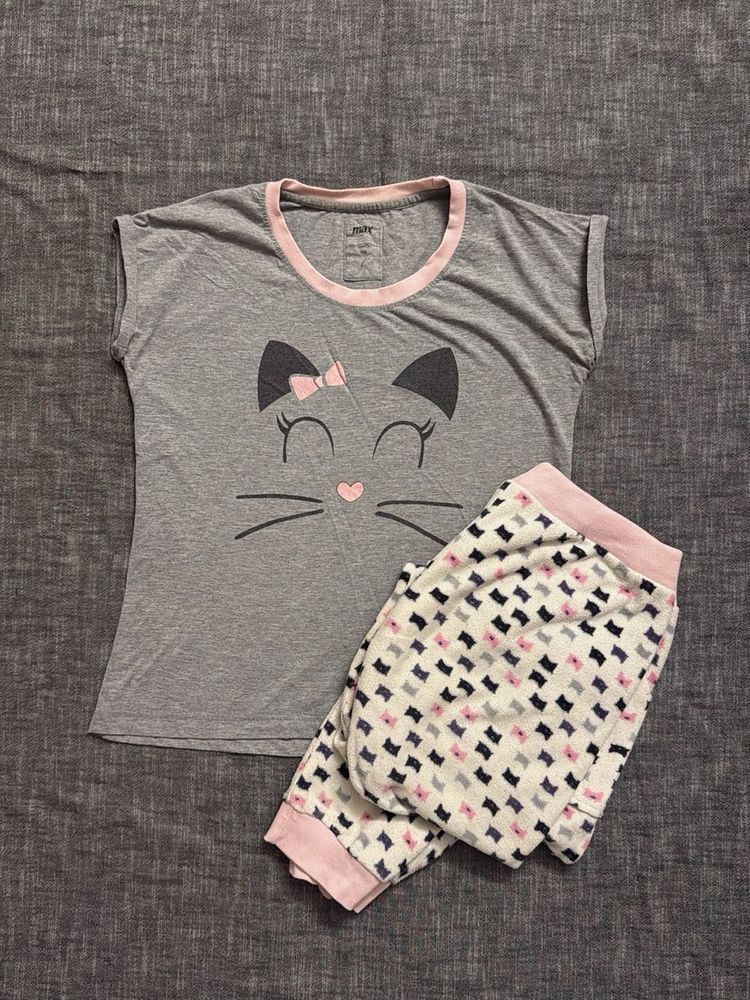 Cute Cat Pajama Set