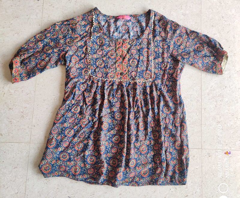 Boho Floral Print Top