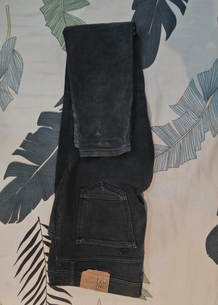 Dark Gray Denim Jeans