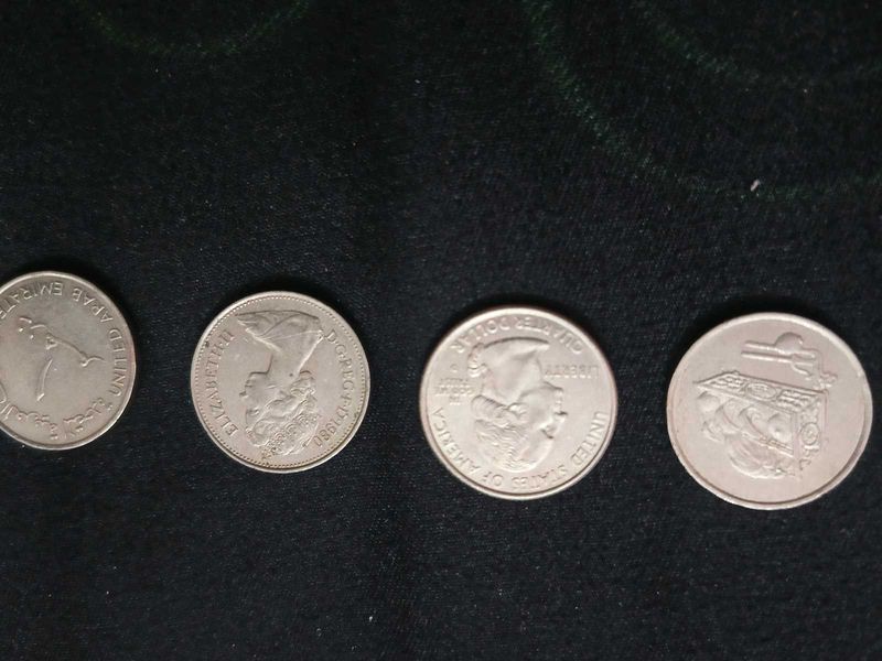 Foreign Coin Combo Of 4
