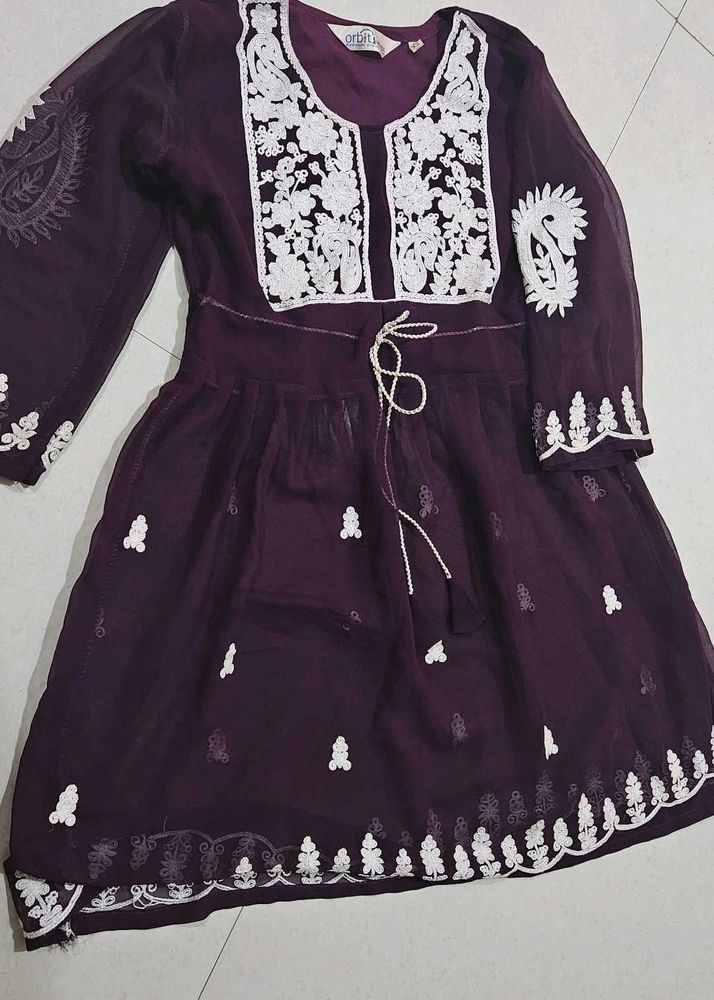 Embroidered Tunic Dress
