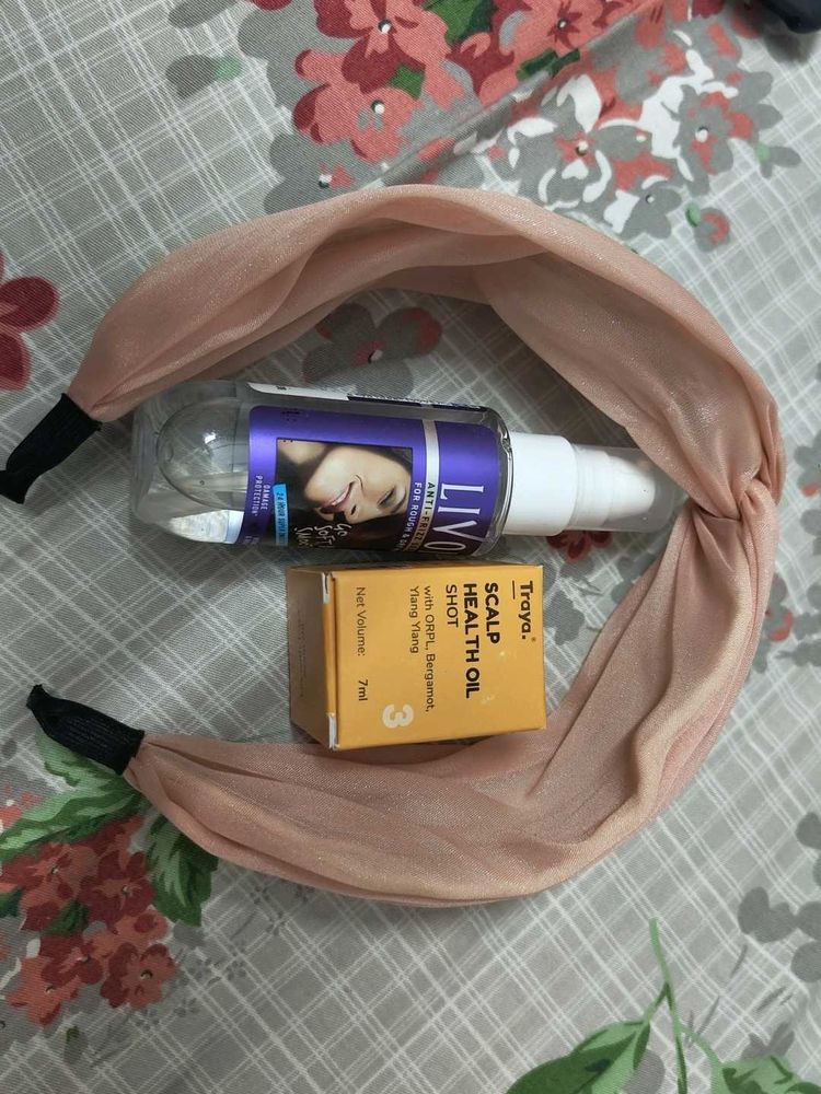 Hair Oil &amp; Headband Set