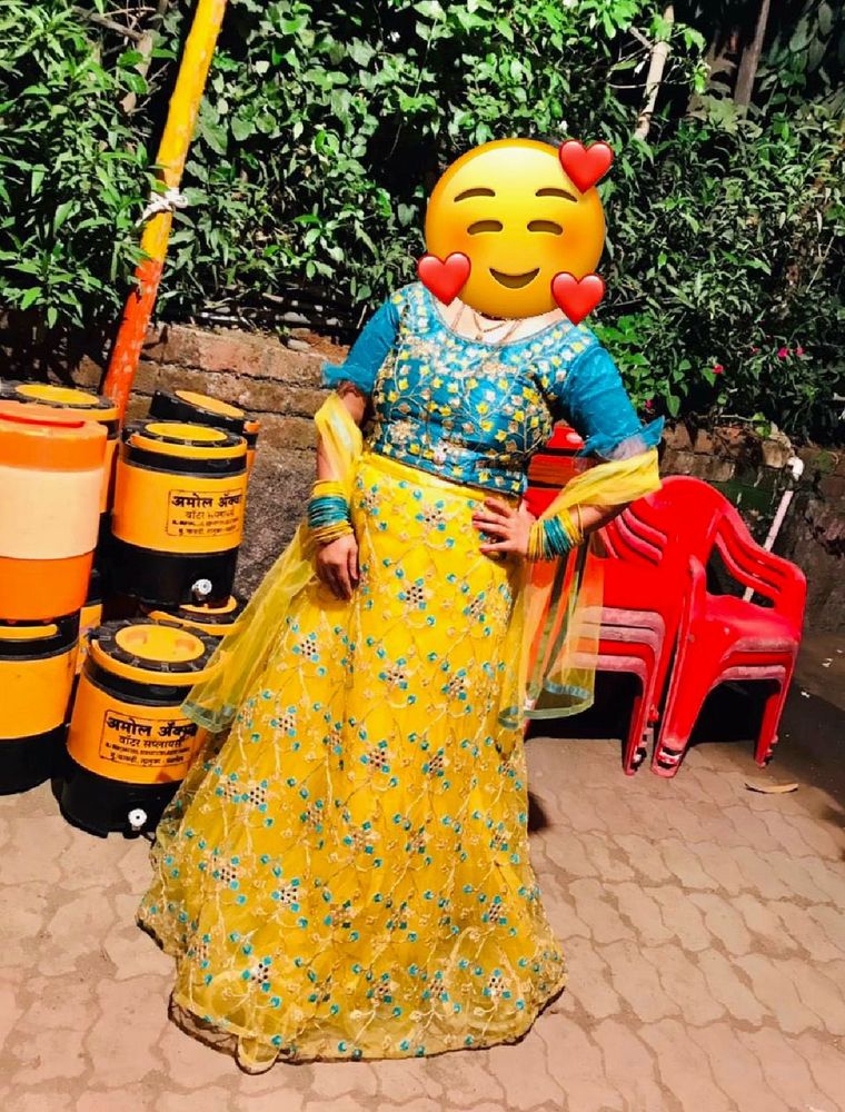 Elegant Yellow Lehenga Choli Set