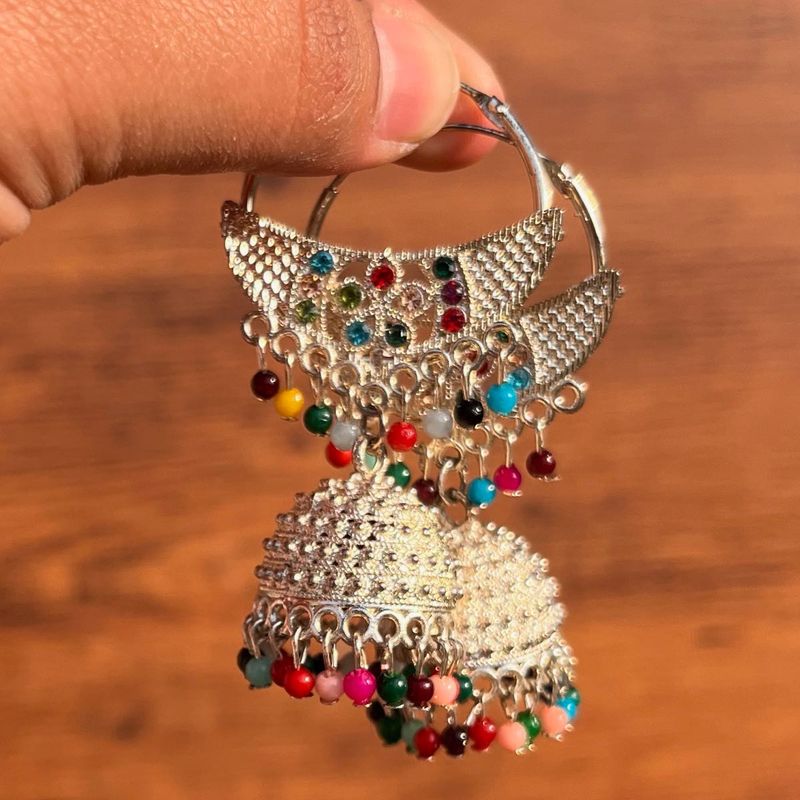 Colorful Jhumka Earrings