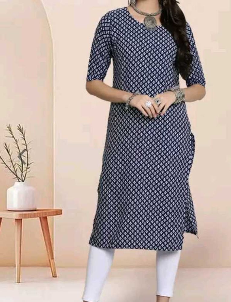 Printed Blue Kurti