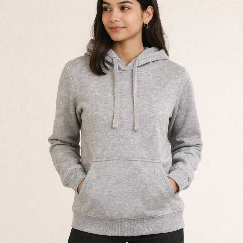 Women's Gray Hoodie - Casual Comfort