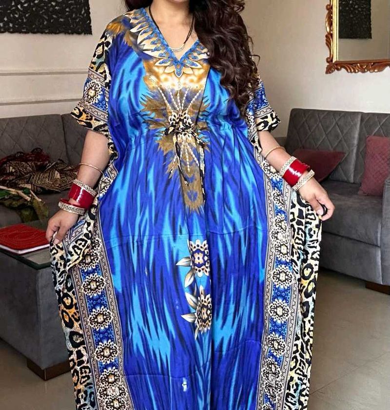 Freesize Vibrant Color Kaftan