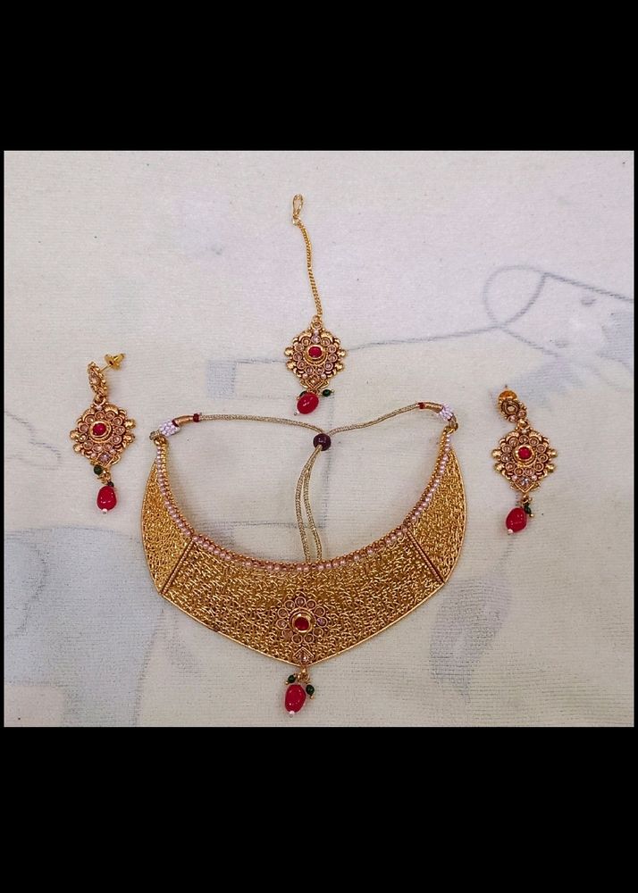 Karva Chauth Offer choker Set With Earrings