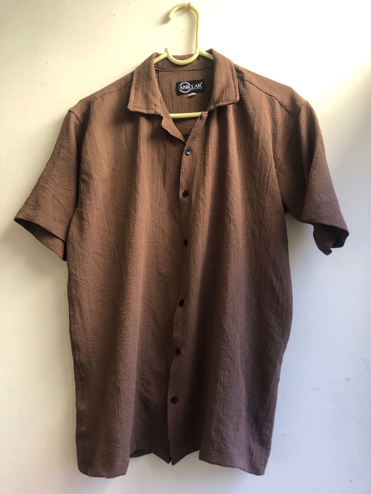 Brown Short Sleeve Shirt
