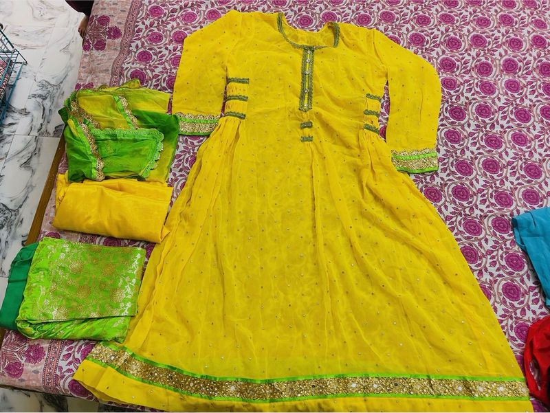 Bhopali Anarkali Frock (Turki Kurti)