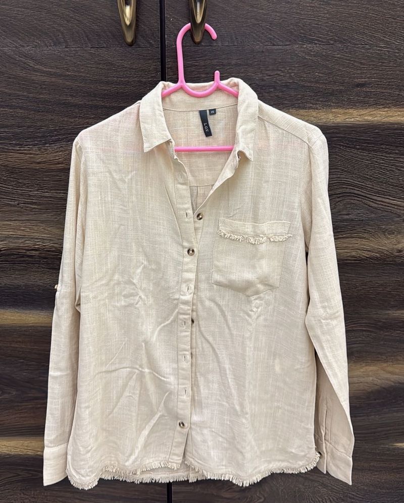 Stylish Linen Blend Shirt