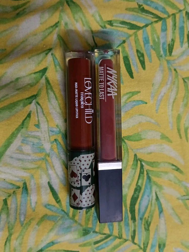 Nykaa Chai &amp; LoveChild Lipstick combo