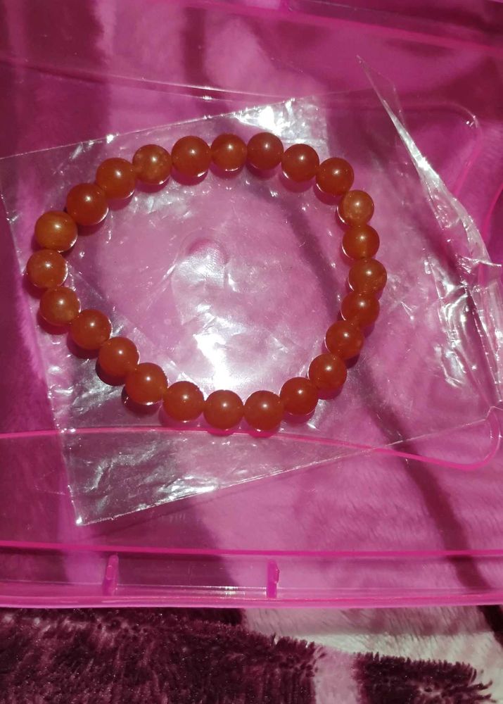 Carnelian crystal bracelet