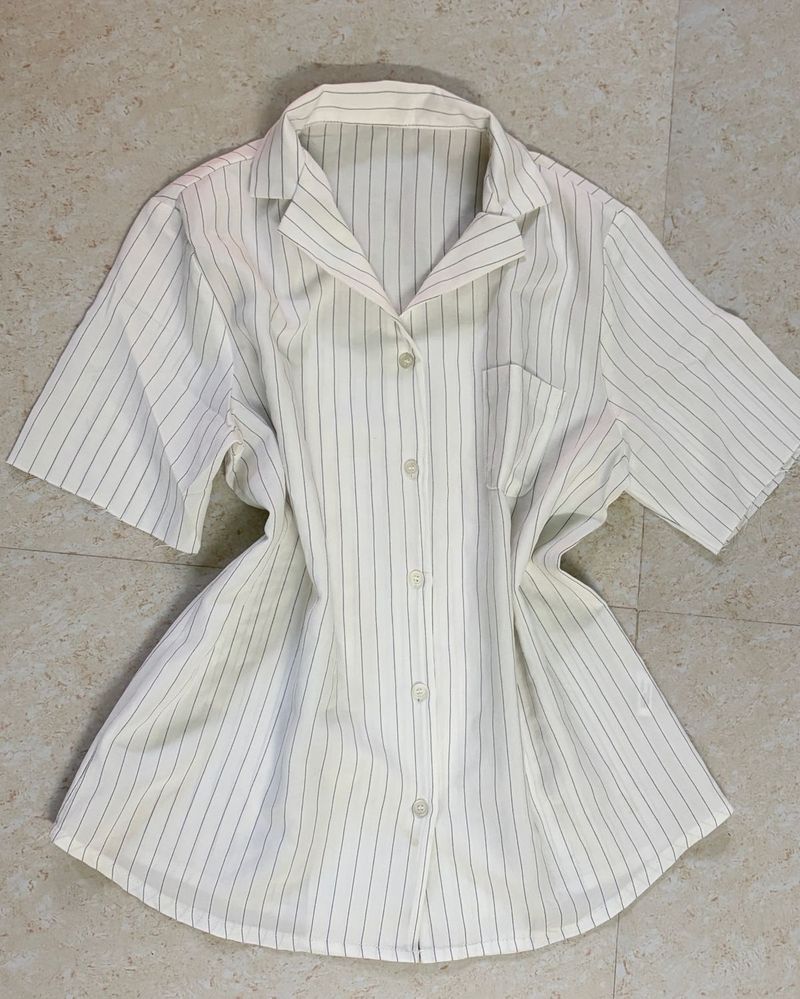 Striped Short Sleeve Shirt😍