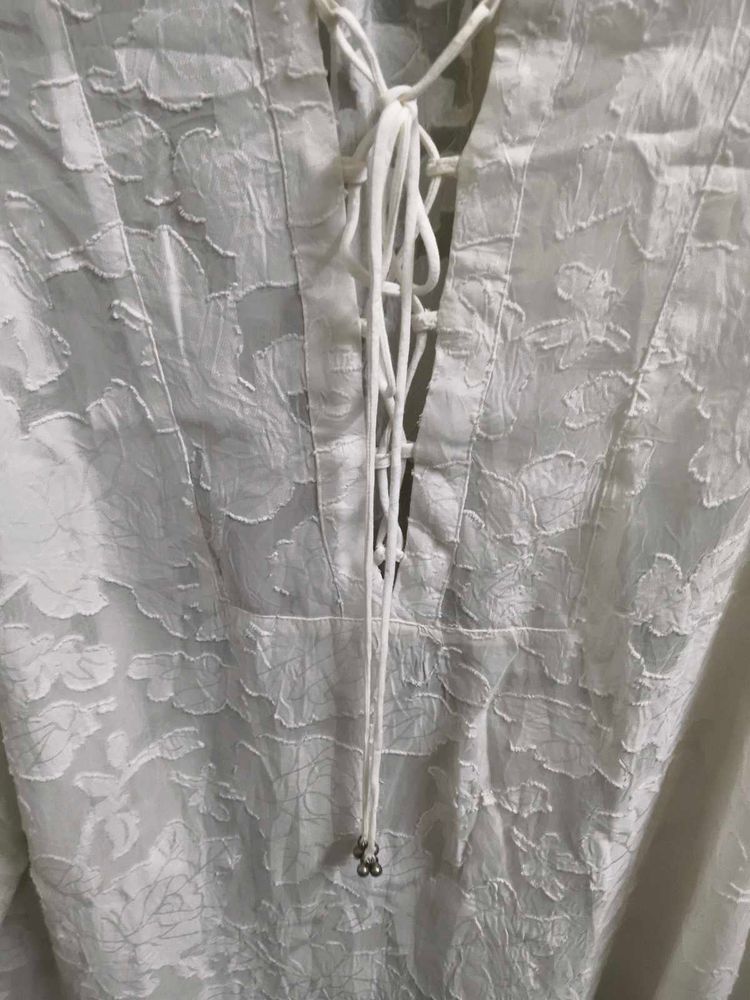 H&amp;M Sheer Floral Mini Dress