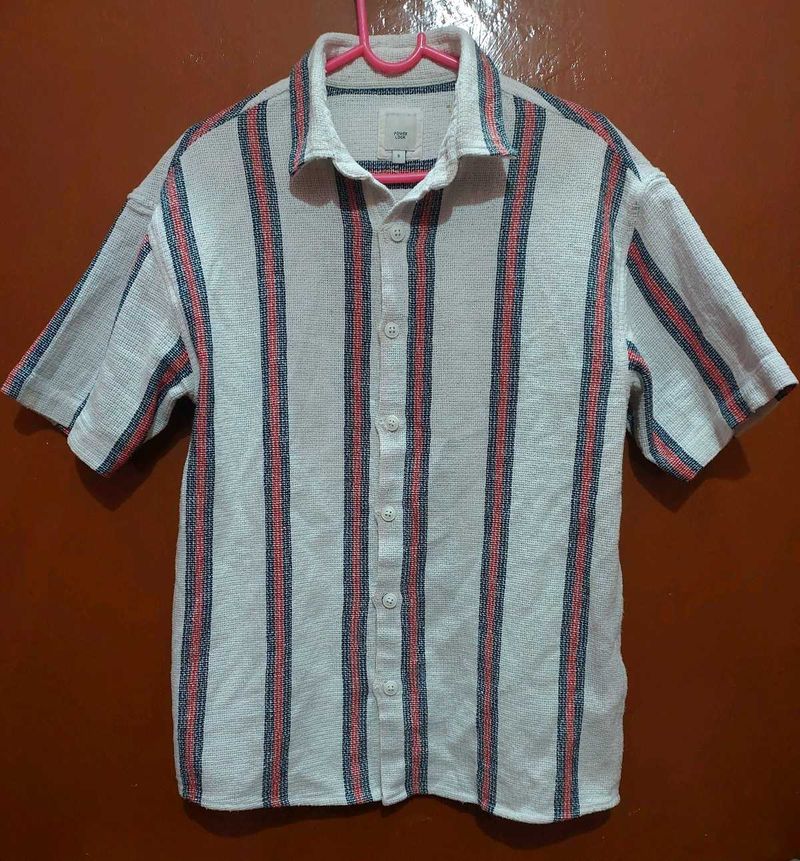 Powerlook Oversized Striped Shirt For Men