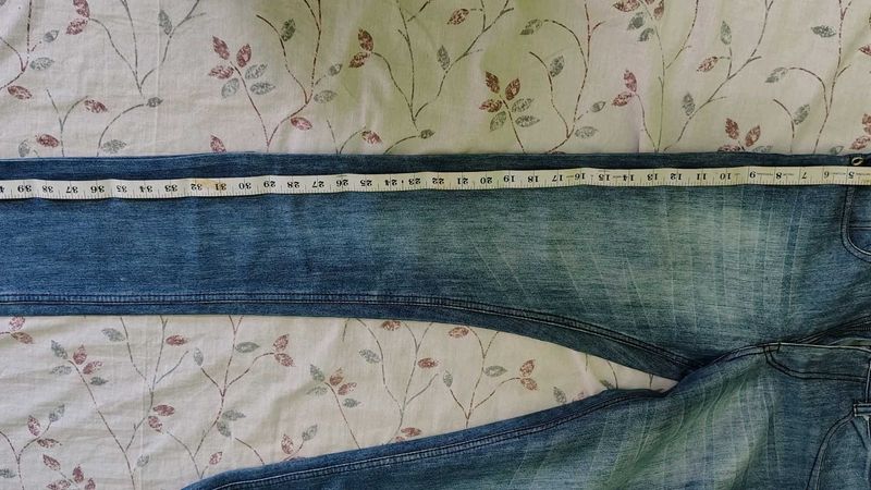 Light Wash Denim Jeans - 39 Inch Inseam
