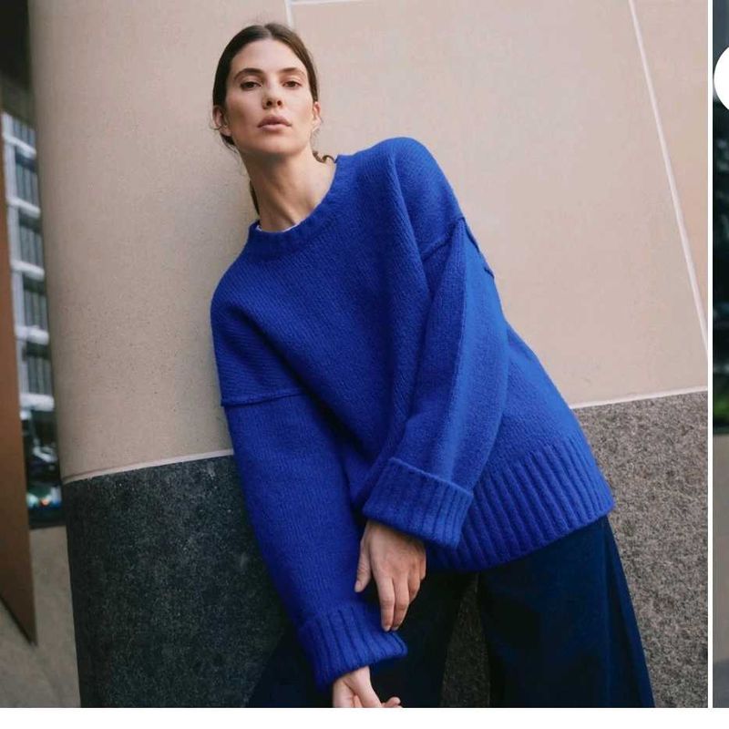 cobalt Blue Knit Sweater