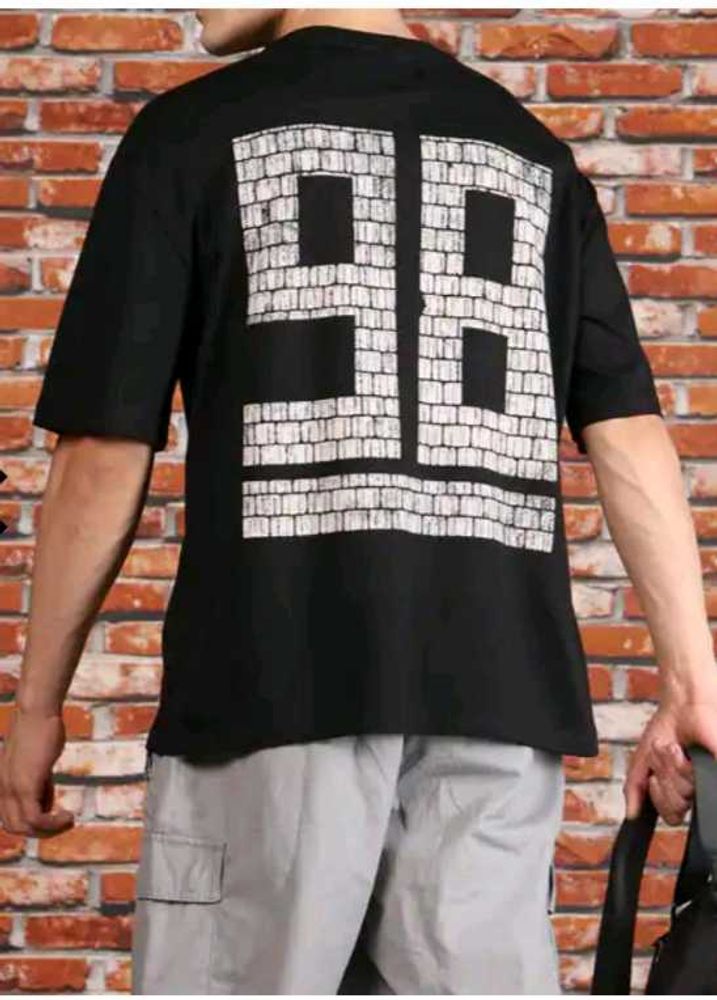 Black Graphic Print Tee