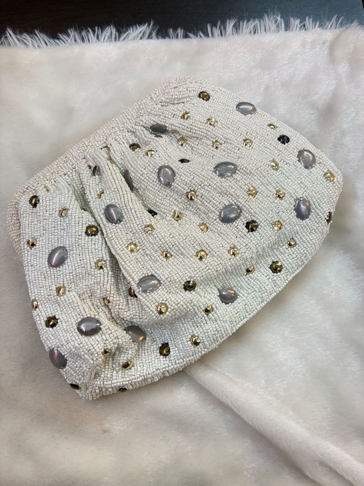 Anthropology Vintage Beaded Evening Bag