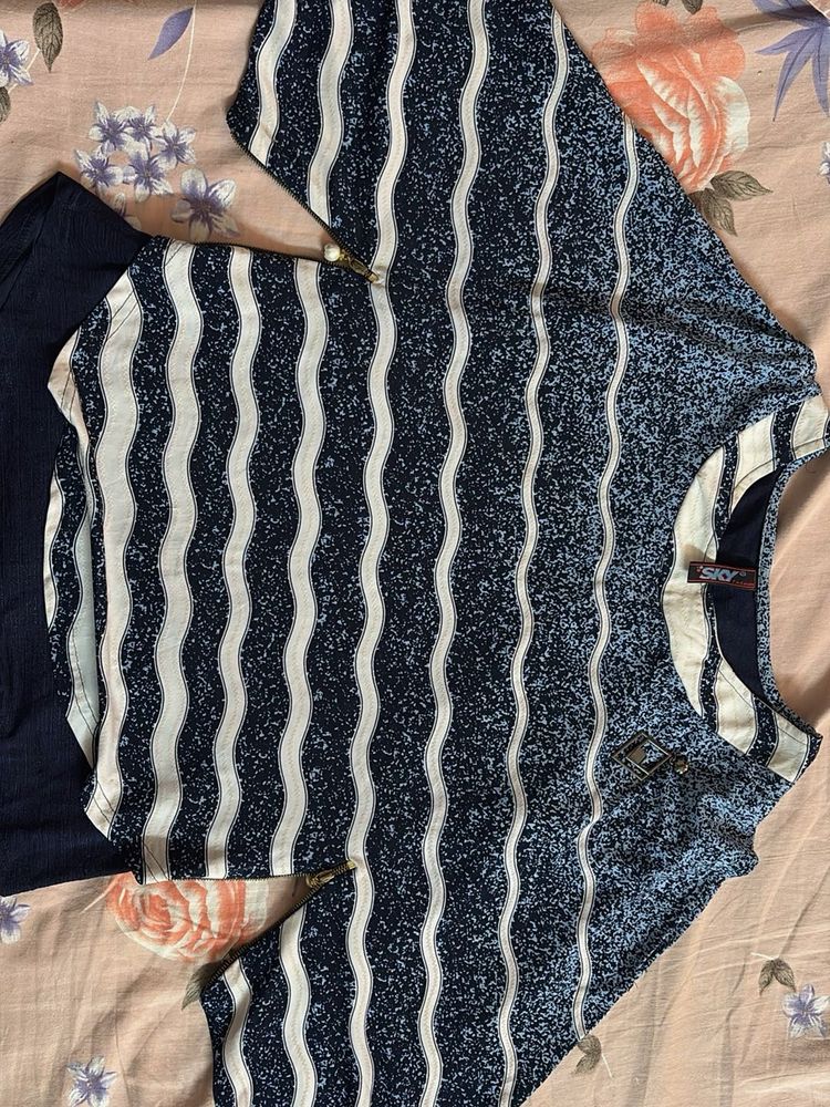 Striped Detail Top (new Condition)