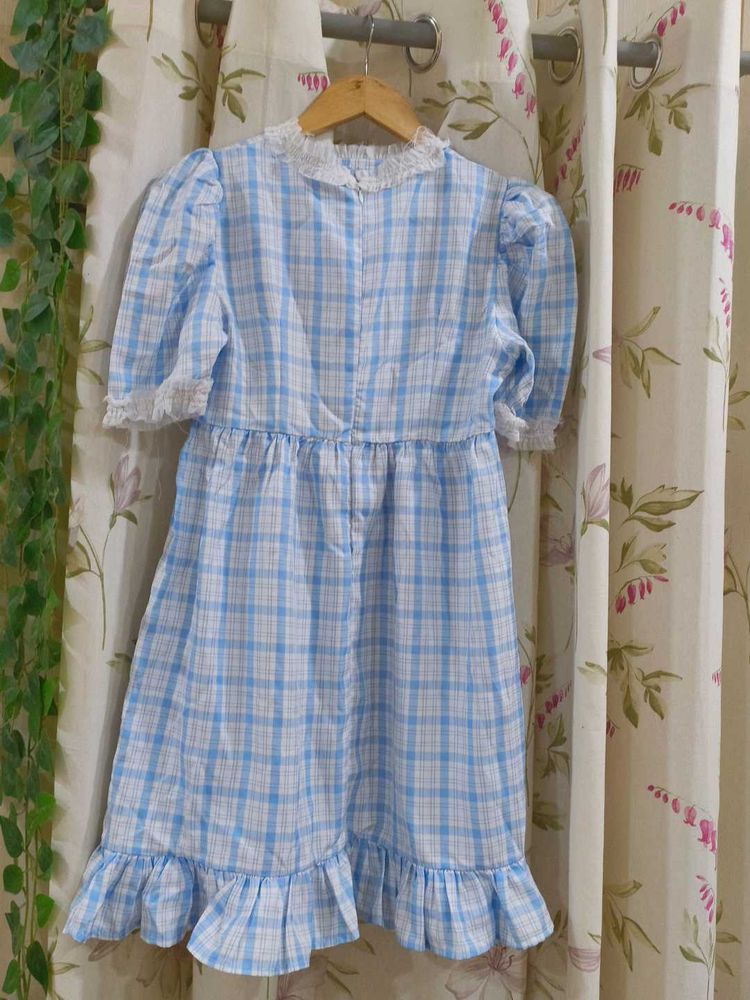 Cute Girls&#39; Plaid Dress