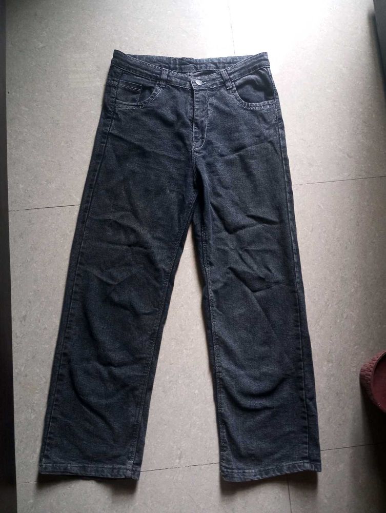 Wide Leg Black Jeans