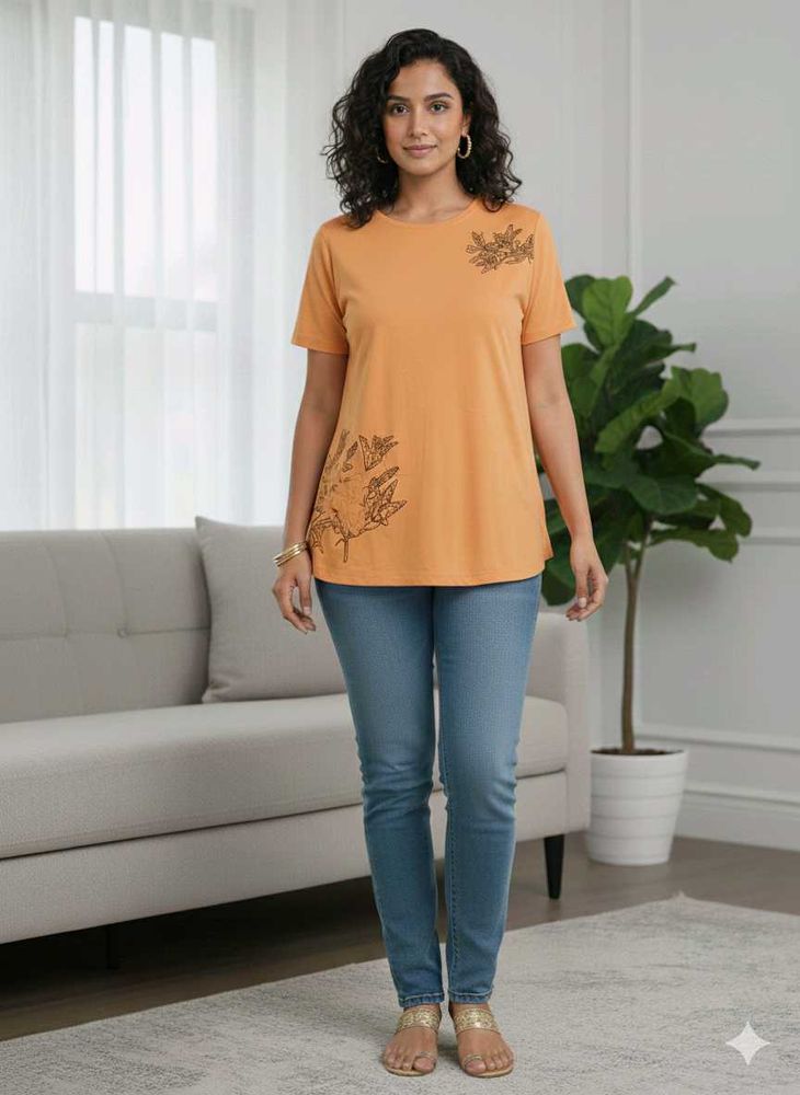 Elegant Floral Print Top