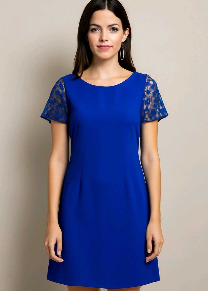 Blue Lace Detail Dress 🪬💙