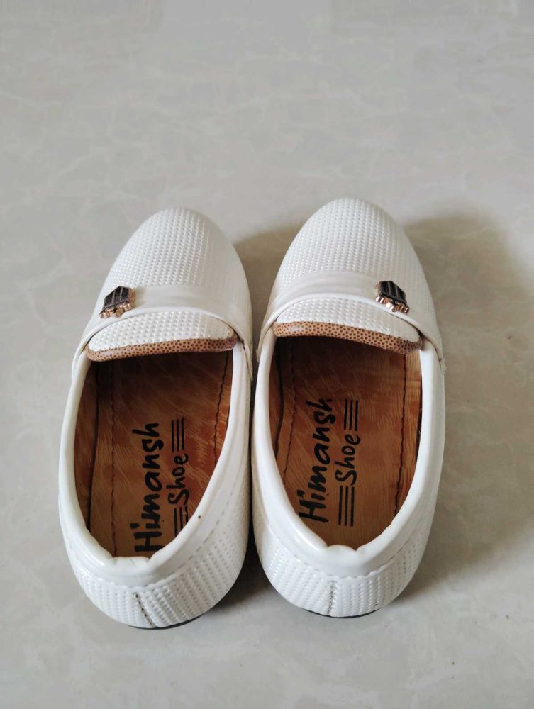 White Himansh Shoes