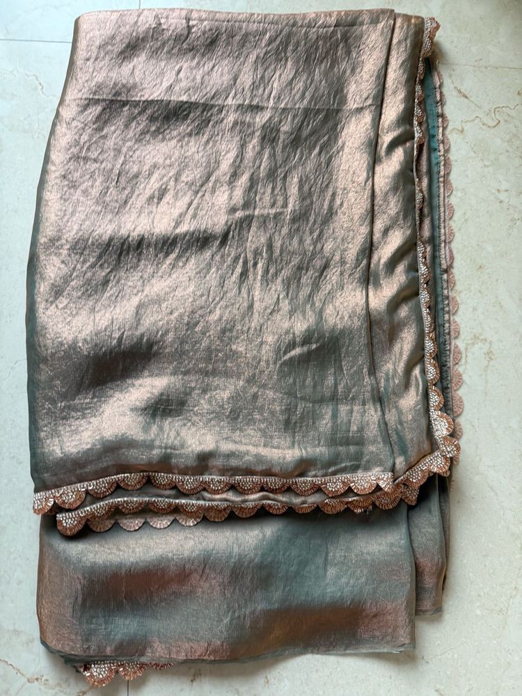 Dual shade Space Silk Saree