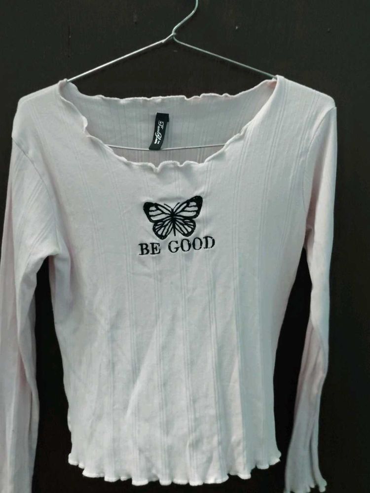 Stretchable Fitted Pink Top Very Soft