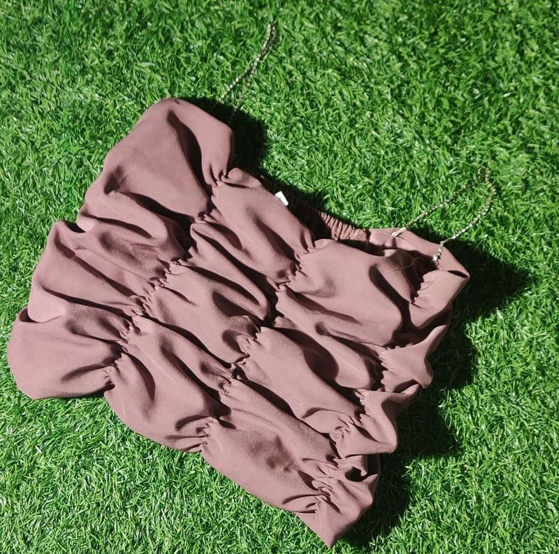 Pink Pearl Ruched Top