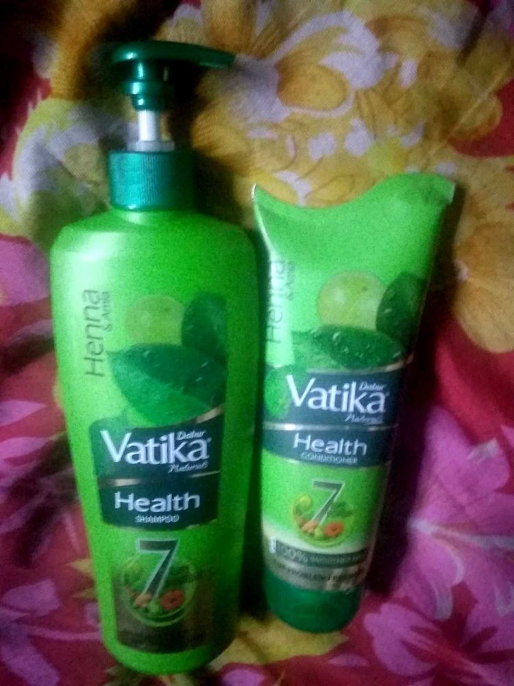 Vatika Shampoo and Conditioner.
