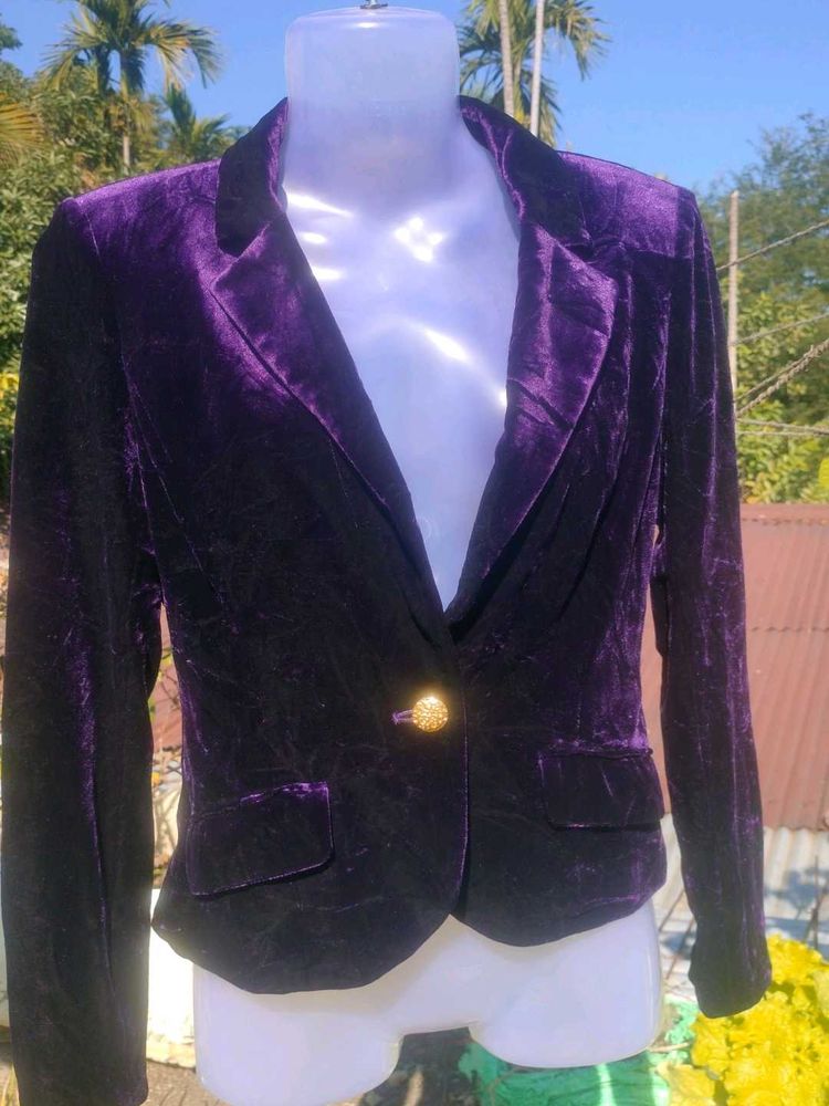Velvet Purple Blazer