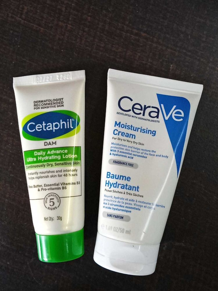 CeraVe, Cetaphil Moisturizers