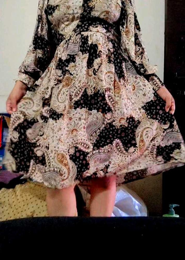 Party Wear Western Floral Frock Dress For Women