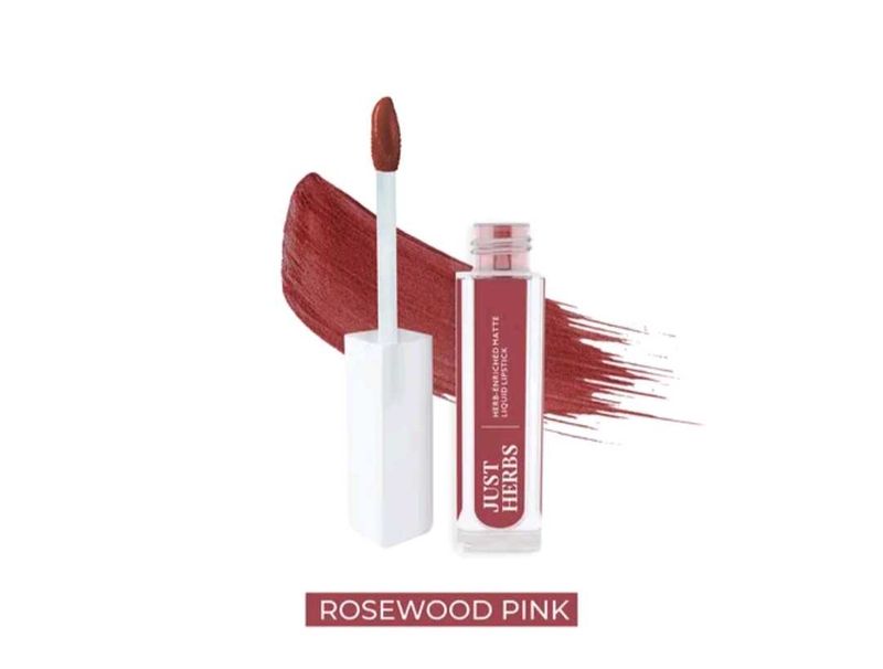 Just Herbs Liquid Lipstick - Rosewood Pink