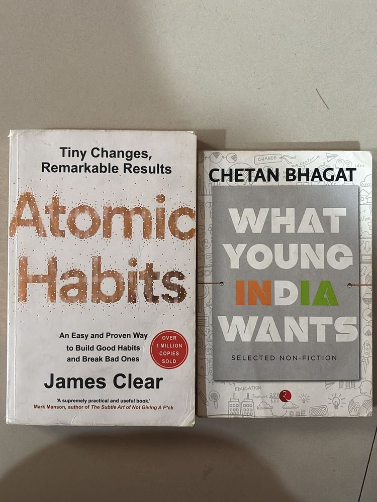 Chetan Bhagat- What You G India Wants,Atomic Habit